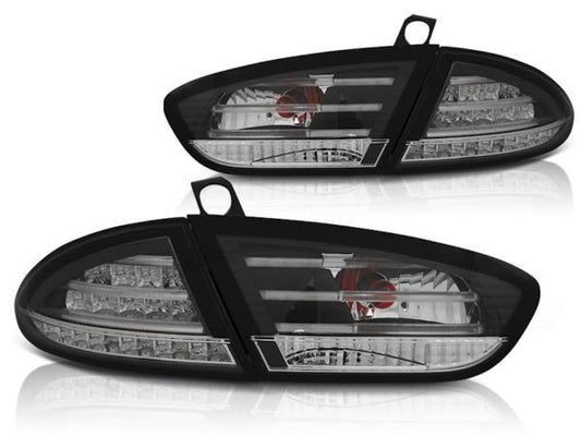 LED Rückleuchten passend für Seat Leon 1P1 Facelift Bj. 09-12 Schwarz