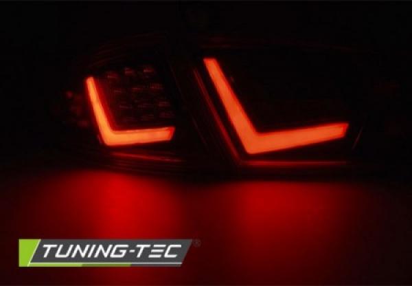LED Lightbar Rückleuchten passend für Seat Leon 1P1 Facelift Bj. 09-12 Rot/Smoke