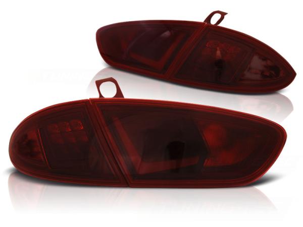LED Lightbar Rückleuchten passend für Seat Leon 1P1 Facelift Bj. 09-12 Rot/Smoke