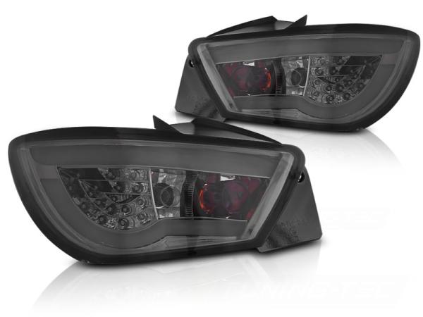 LED Lightbar Rückleuchten passend für Seat Ibiza 6J 3 Türer Bj. 08-03/12 Smoke