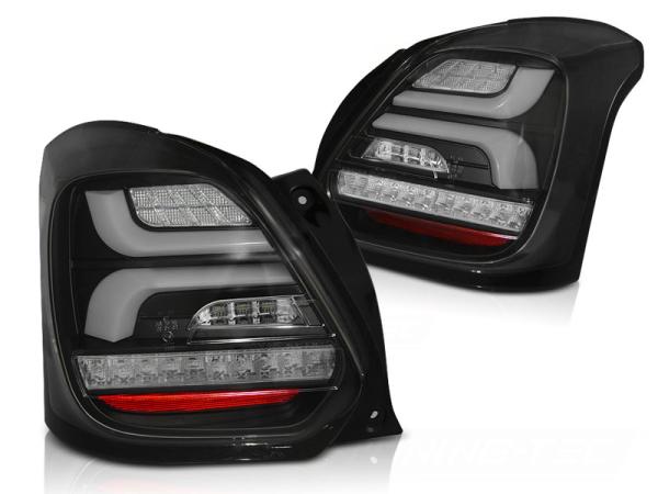 LED Lightbar Rückleuchten passend für Suzuki Swift V AZ 17- Schwarz dynamischer Blinker