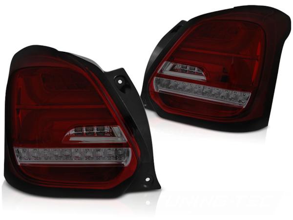 LED Lightbar Rückleuchten passend für Suzuki Swift  AZ 17- Rot/Smoke dynamischer Blinker