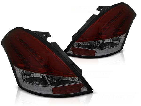 LED Lightbar Rückleuchten passend für Suzuki Swift IV (FZ, NZ) Bj. 10-17 Rot/Smoke