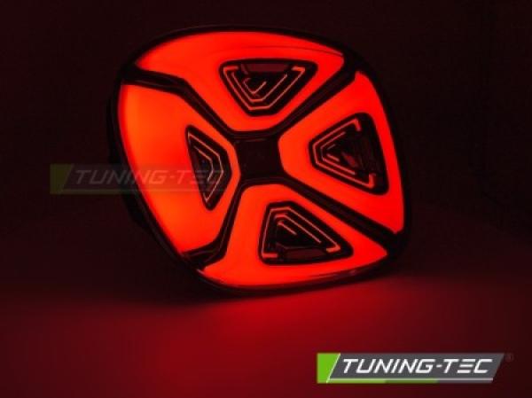VOLL LED Lightbar Design Rückleuchten passend für Smart Fortwo /Forfour (453) 14-19 rot / rauch