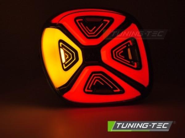 VOLL LED Lightbar Design Rückleuchten passend für Smart Fortwo /Forfour (453) 14-19 rot / rauch