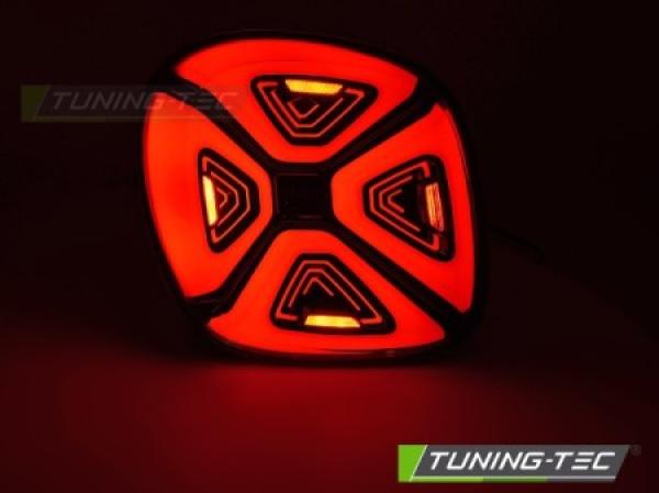 VOLL LED Lightbar Design Rückleuchten passend für Smart Fortwo /Forfour (453) 14-19 rot / rauch