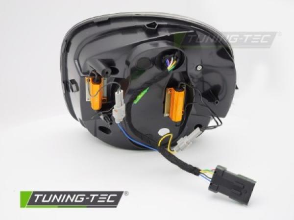VOLL LED Lightbar Design Rückleuchten passend für Smart Fortwo /Forfour (453) 14-19 rot / rauch