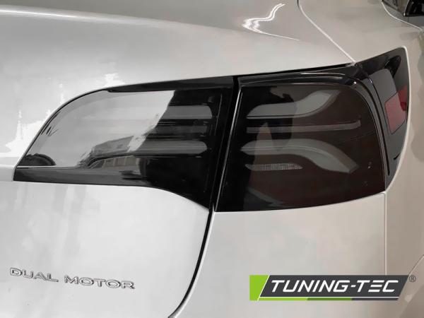 Voll LED Rückleuchten passend für Tesla Model 3 / Model Y Bj. 17-20 Schwarz Smoke