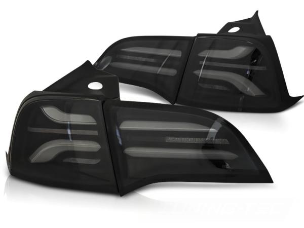 Voll LED Rückleuchten passend für Tesla Model 3 / Model Y Bj. 17-20 Schwarz Smoke