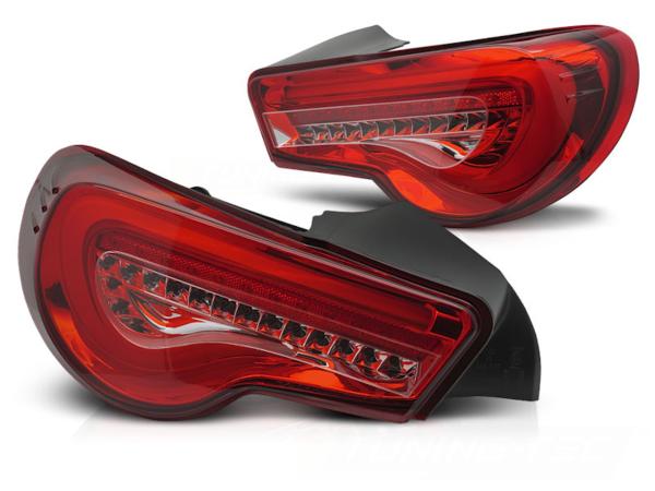 LED Lightbar Rückleuchten passend für Toyota GT86 Bj. 12-21 Rot dynamischer Blinker