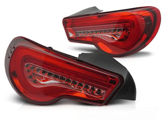 LED Lightbar Rückleuchten passend für Toyota GT86 Bj. 12-21 Rot dynamischer Blinker