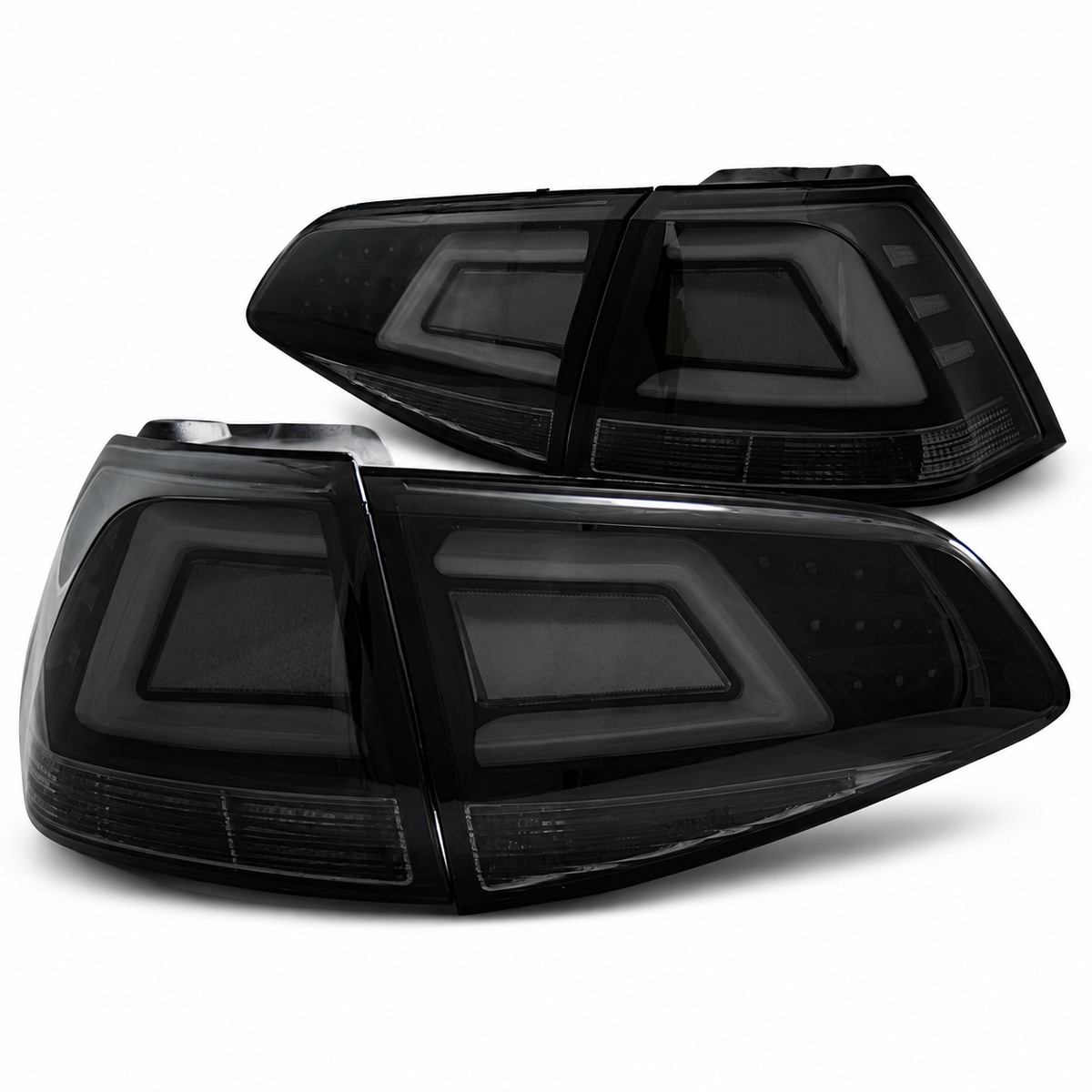 LED Rückleuchten passend für VW Golf 7 2013–2017 Schwarz/Smoke