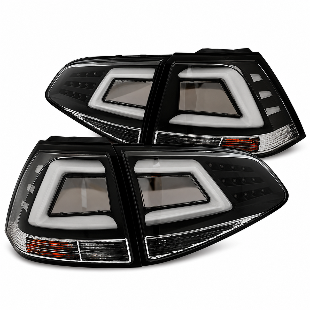 LED Rückleuchten passend für VW Golf 7 2013–2017 Schwarz