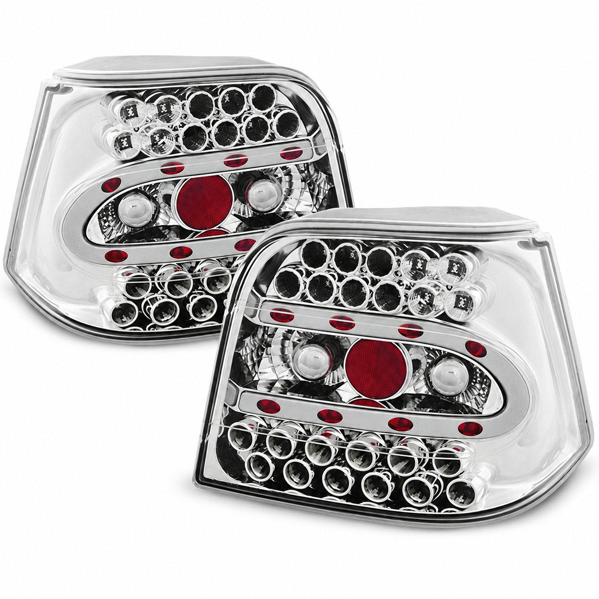 LED Rückleuchten passend für VW Golf 4 09/1997–09/2003 Chrom