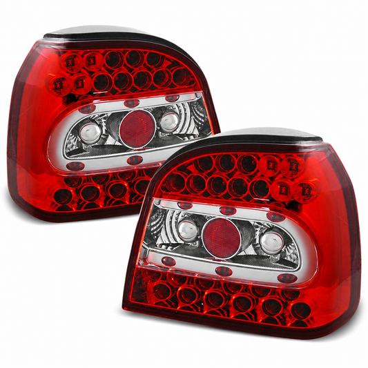 LED Rückleuchten passend für VW Golf 3 09/1991–08/1997 Rot/Weiß