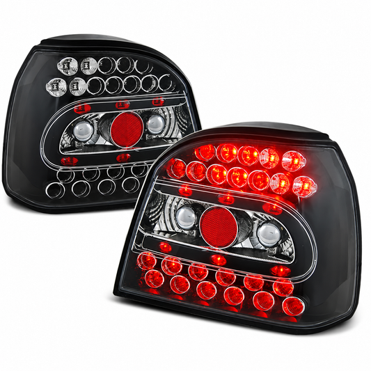 LED Rückleuchten passend für VW Golf 3 09/1991–08/1997 Schwarz