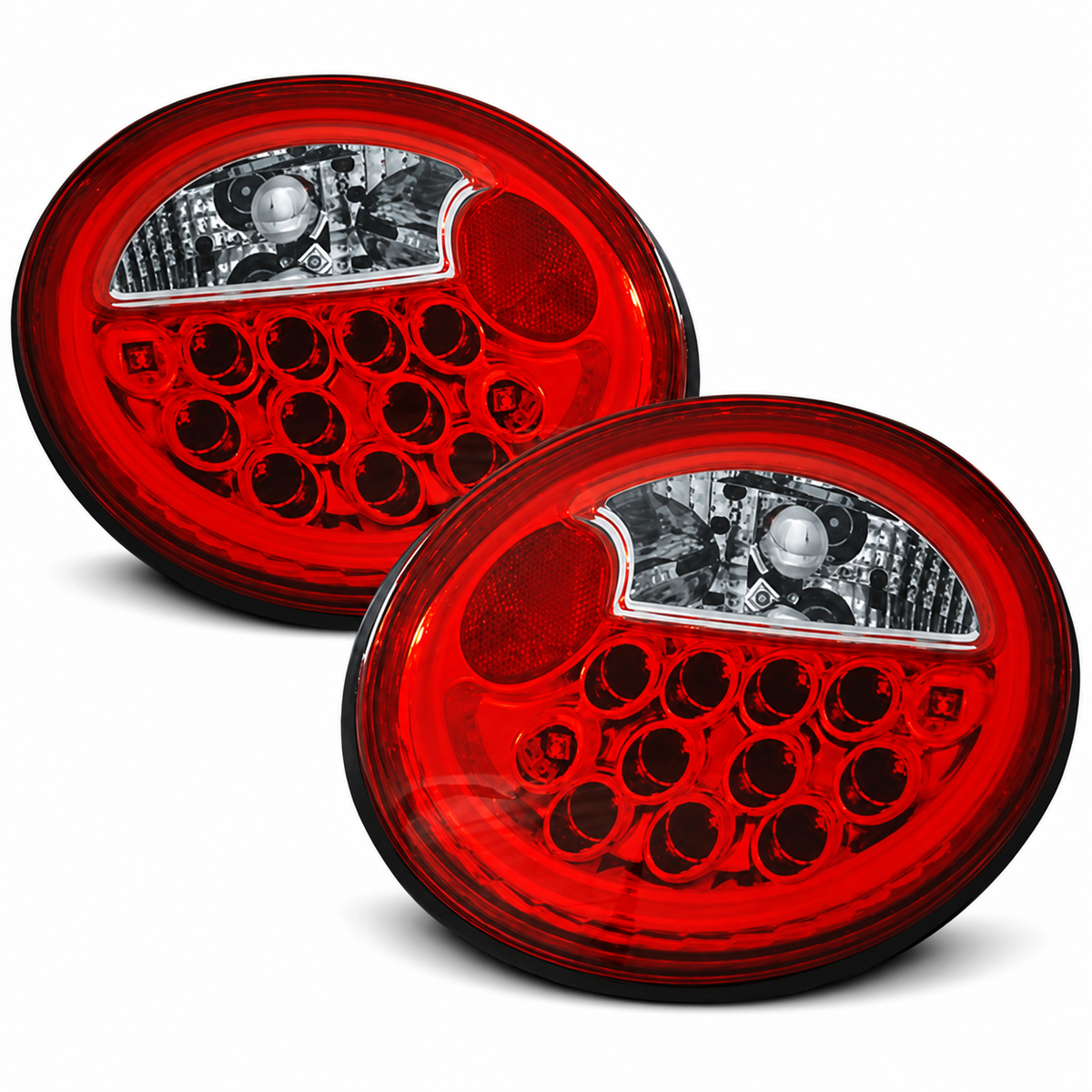 LED Rückleuchten passend für VW NEW BEETLE 10/1998–05/2005 Rot/Weiß