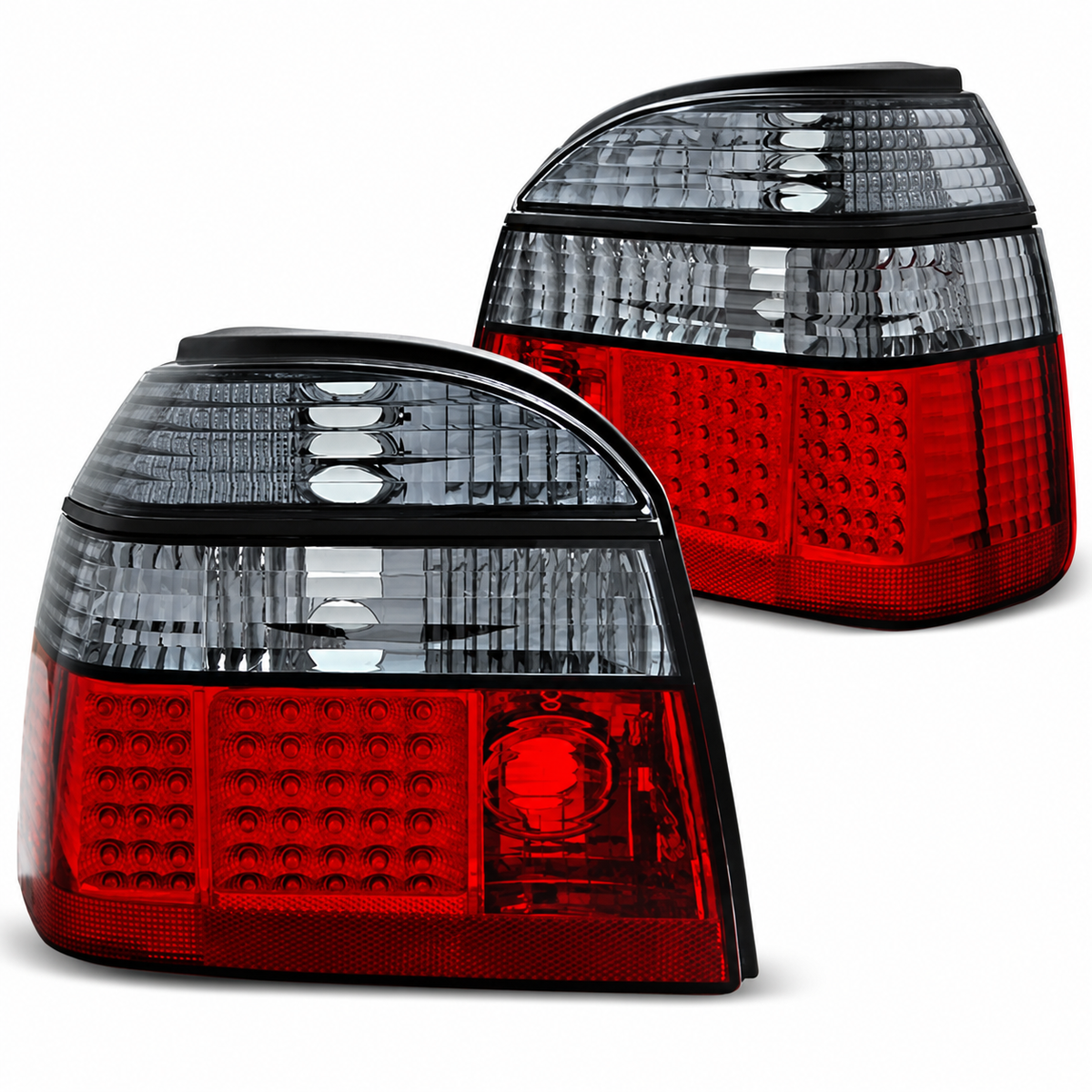 LED Rückleuchten passend für VW Golf 3 09/1991–08/1997 Rot/Smoke