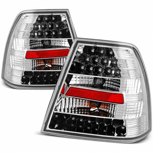 LED Rückleuchten passend für VW BORA 09/1998–07/2005 Chrom