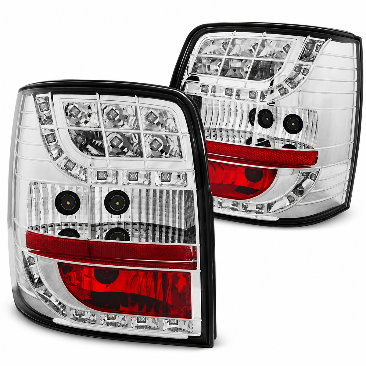 LED Rückleuchten passend für VW Passat B5 1996–2000 Variant Chrom