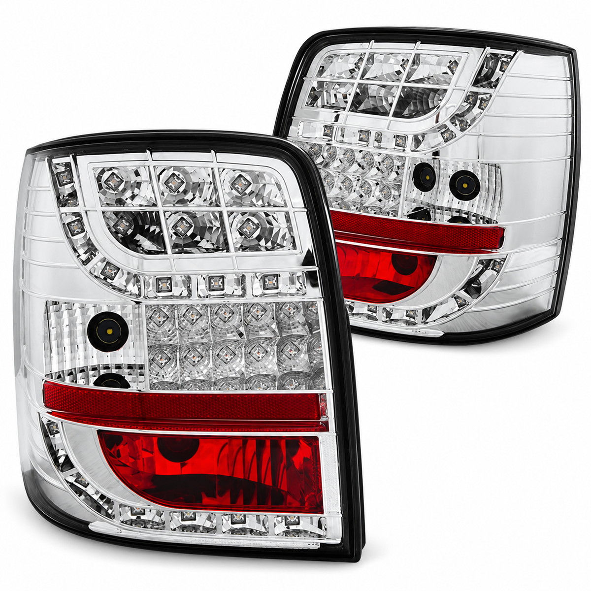 LED Rückleuchten passend für VW Passat B5 1996–2000 Variant Chrom
