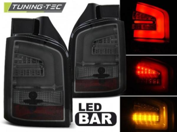 LED Lightbar Rückleuchten passend für VW T5 Bj. 03-09 Smoke (Heckklappe)