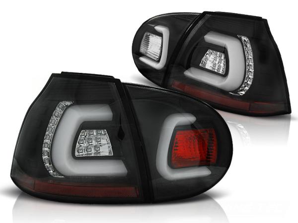 LED Lightbar Rückleuchten passend für VW Golf 5 (V) Limo Bj. 03-09 Schwarz