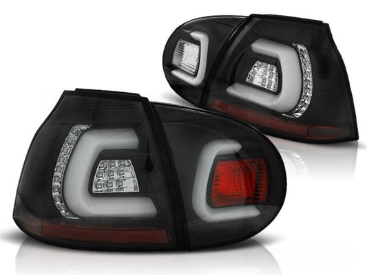 LED Lightbar Rückleuchten passend für VW Golf 5 (V) Limo Bj. 03-09 Schwarz