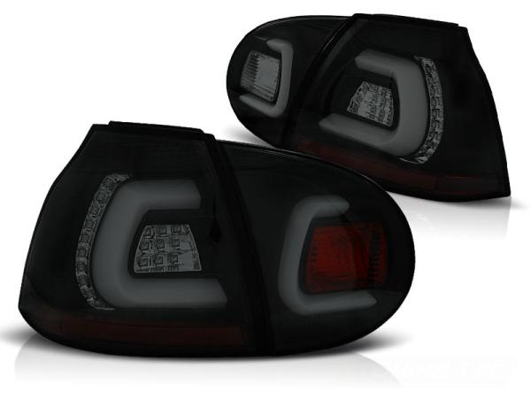 LED Lightbar Rückleuchten passend für VW Golf 5 (V) Limo Bj. 03-09 Schwarz Smoke
