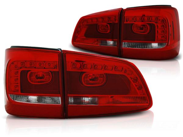LED Rückleuchten passend für VW Touran 1T GP2 Facelift Bj. 10-15 Rot/Chrom