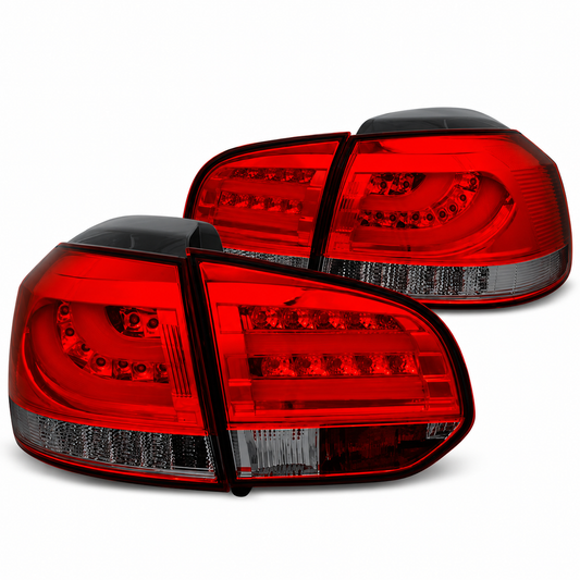 LED Rückleuchten passend für VW Golf 6 10.08-12 Rot/Smoke