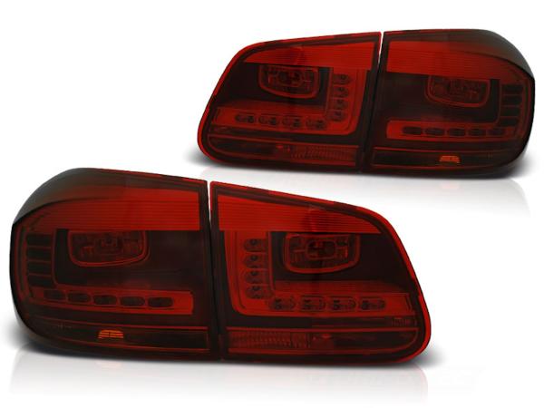 LED Rückleuchten passend für VW Tiguan 5N Facelift Bj. 11-15 Rot/Smoke