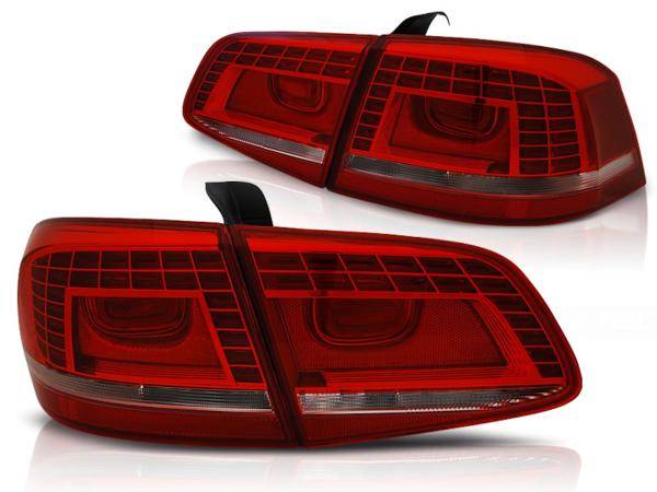 LED Rückleuchten passend für VW Passat 3C B7 Limo Bj. 10-14 Rot/Chrom