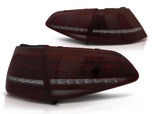 LED Rückleuchten passend für VW Golf 7 (VII) Limo Bj.12-17 Rot/Smoke dynamischer Blinker