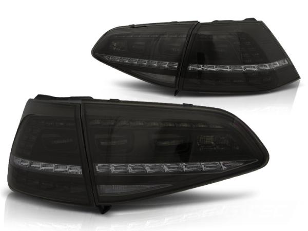 LED Rückleuchten passend für VW Golf 7 (VII) Limo Bj. 12-17 Smoke dynamischer Blinker