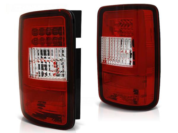LED Lightbar Design Rückleuchten passend für VW Caddy 3 (2K) 03-14 rot/klar