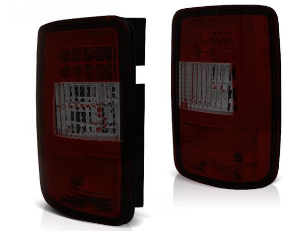 LED Lightbar Rückleuchten passend für VW Caddy 3 (2K) Bj. 03-14 Rot/Smoke