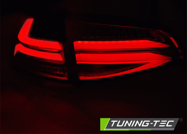 Voll LED Lightbar Rückleuchten passend für VW Golf 7 (VII) Limo Bj. 12-17 Smoke