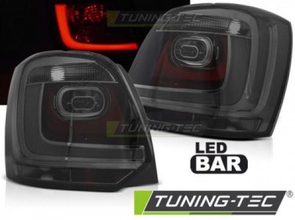LED Lightbar Rückleuchten passend für VW Polo 6R Bj. 09-14 Smoke