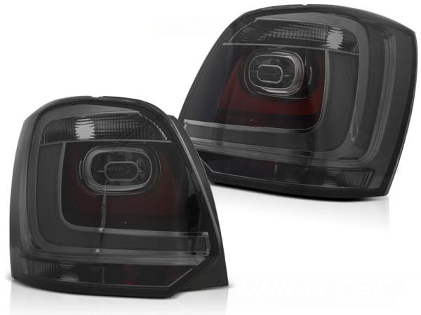 LED Lightbar Rückleuchten passend für VW Polo 6R Bj. 09-14 Smoke