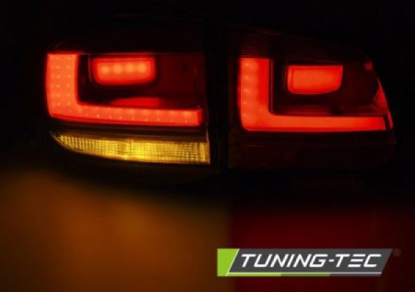 LED Lightbar Rückleuchten passend für VW Tiguan 5N Bj. 07-11 Rot/klar