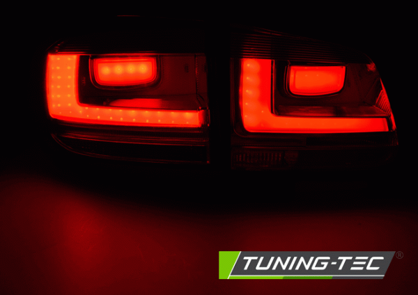 LED Lightbar Rückleuchten passend für VW Tiguan 5N Bj. 07-11 Rot/klar