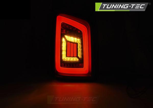 Voll LED Rückleuchten passend für VW T5 / T5 GP Bj. 03-15 Schwarz Smoke (Heckklappe)