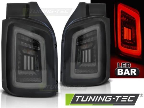 Voll LED Lightbar Rückleuchten für T5 / T5 GP 03- Schwarz Smoke (Flügeltüren)