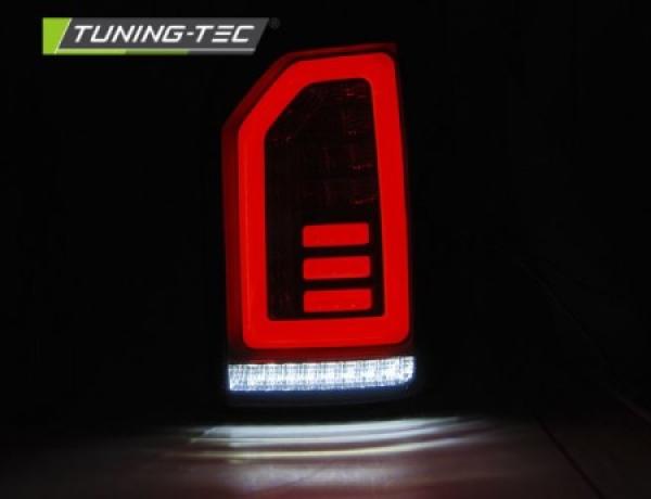 Voll LED Lightbar Rückleuchten passend für VW T6 Bj. 15-19 Schwarz Smoke (Heckklappe)