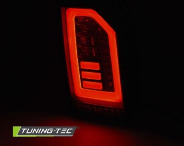 Voll LED Lightbar Rückleuchten passend für VW T6 Bj. 15-19 Schwarz Smoke (Heckklappe)