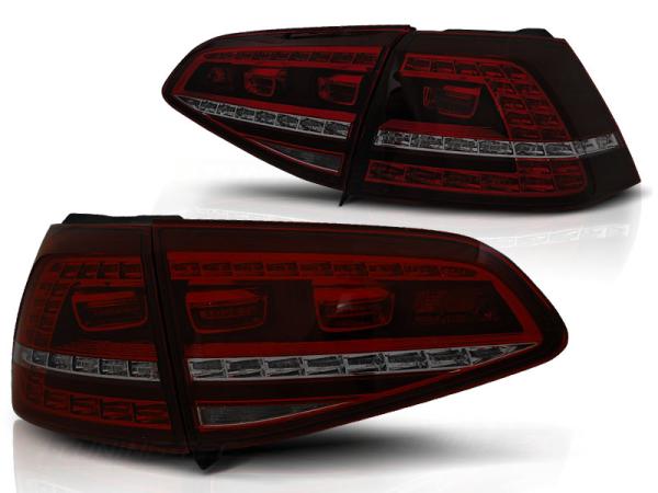 LED Rückleuchten passend für VW Golf 7 (VII) Limo Bj.12-17 Rot/Smoke dynamischer Blinker