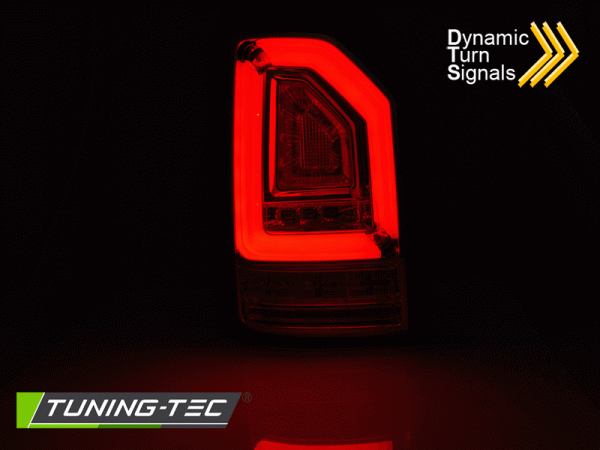 Voll LED Lightbar Rückleuchten passend für VW T6 Bj. 15-19 Chrom (Heckklappe / Halogen)