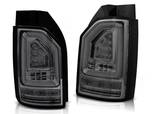 Voll LED Lightbar Rückleuchten passend für VW T6 Bj. 15-19 Smoke (Heckklappe / Halogen)