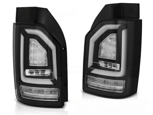 Voll LED Lightbar Rückleuchten passend für VW T6 Bj. 15-19 Schwarz (Heckklappe / LED)